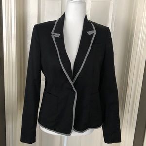 Gap Black Blazer w/ heather gray trim